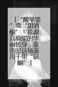 “酸苹果”变“甜酒酿”！盐源高原果的华丽转身，靠的是这场浙川千里“联姻”